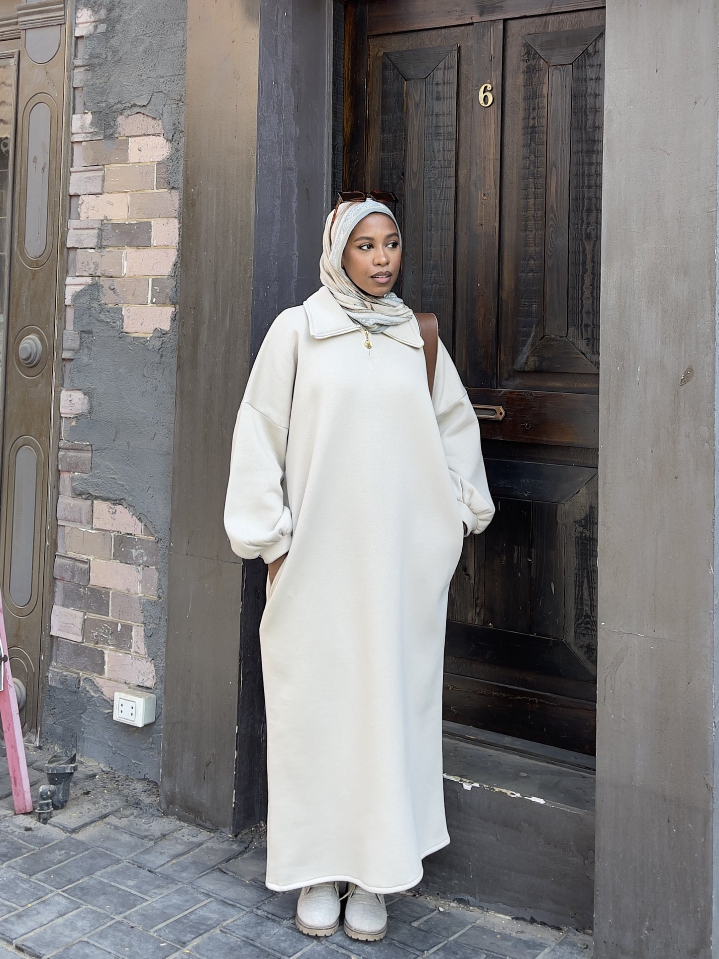 Hoodie dress(zipper)