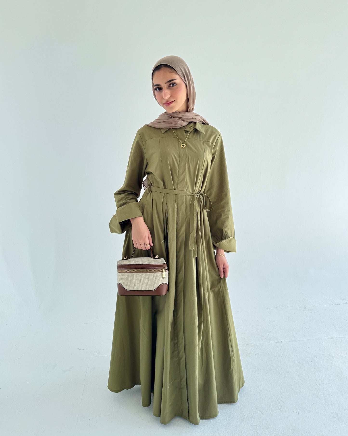P0PLIN MAXI DRESS