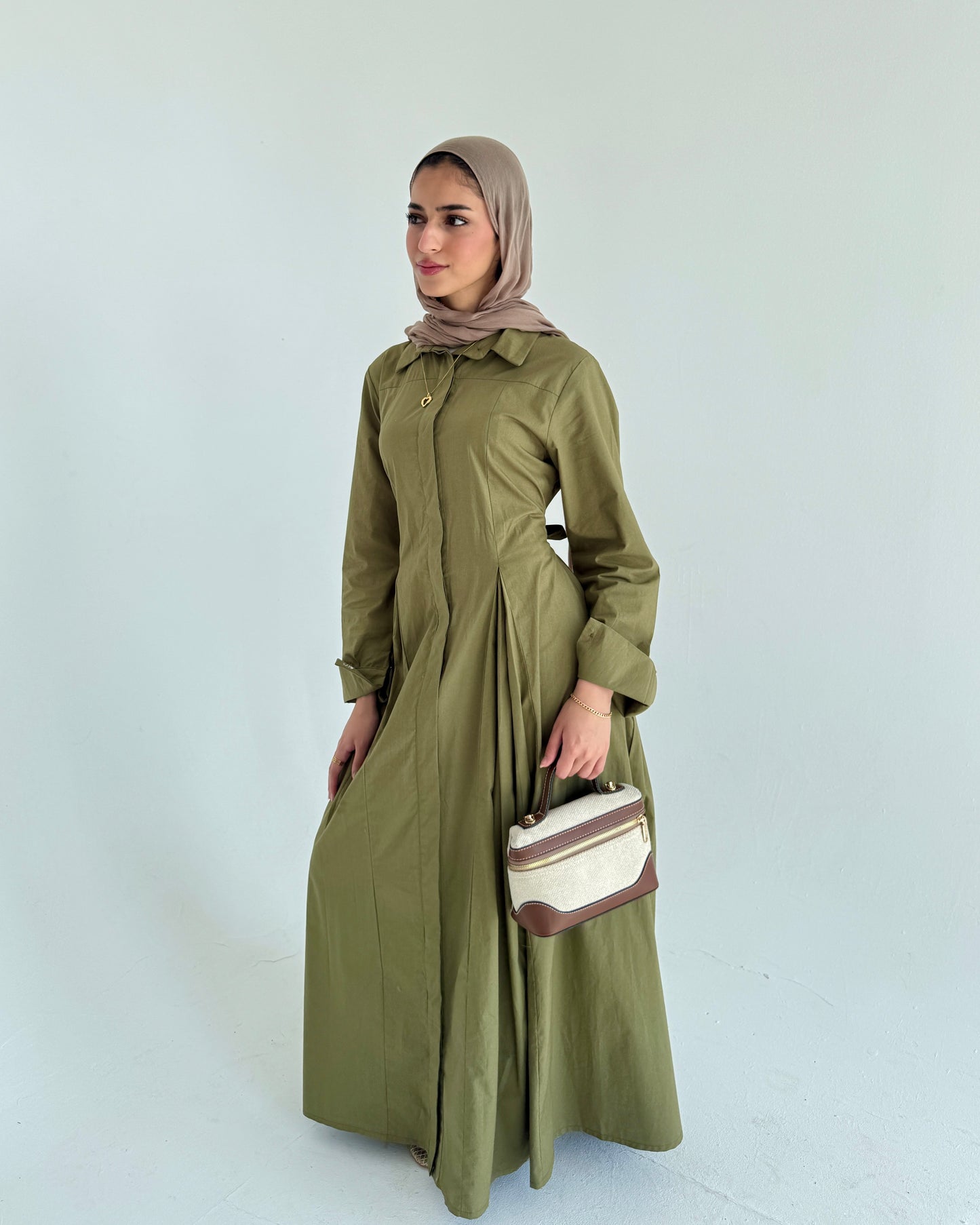 P0PLIN MAXI DRESS