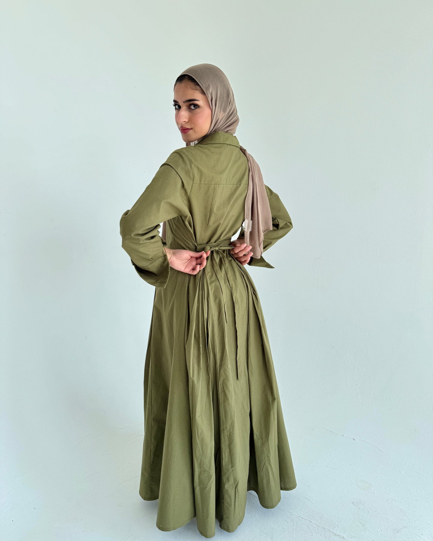P0PLIN MAXI DRESS