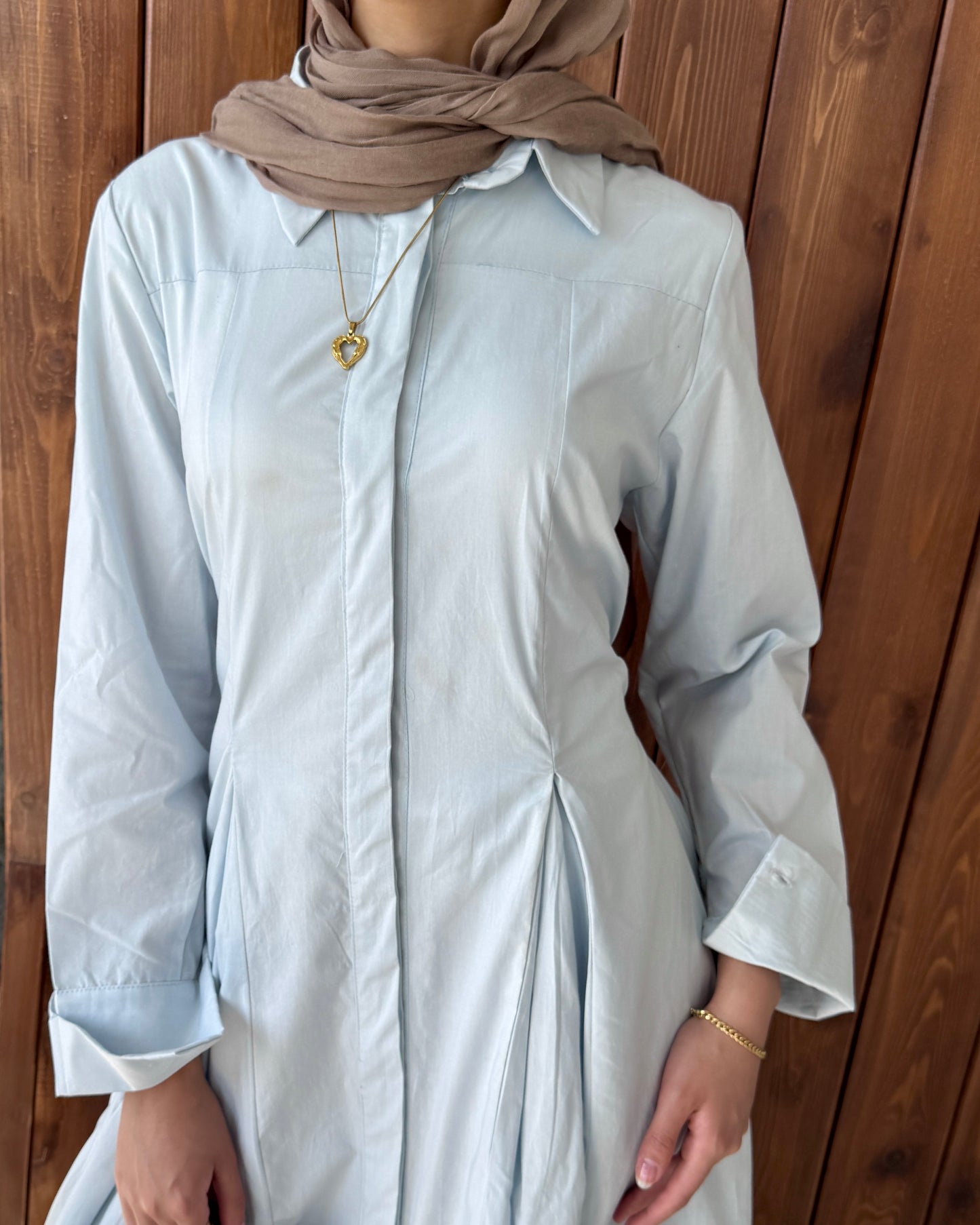 P0PLIN MAXI DRESS