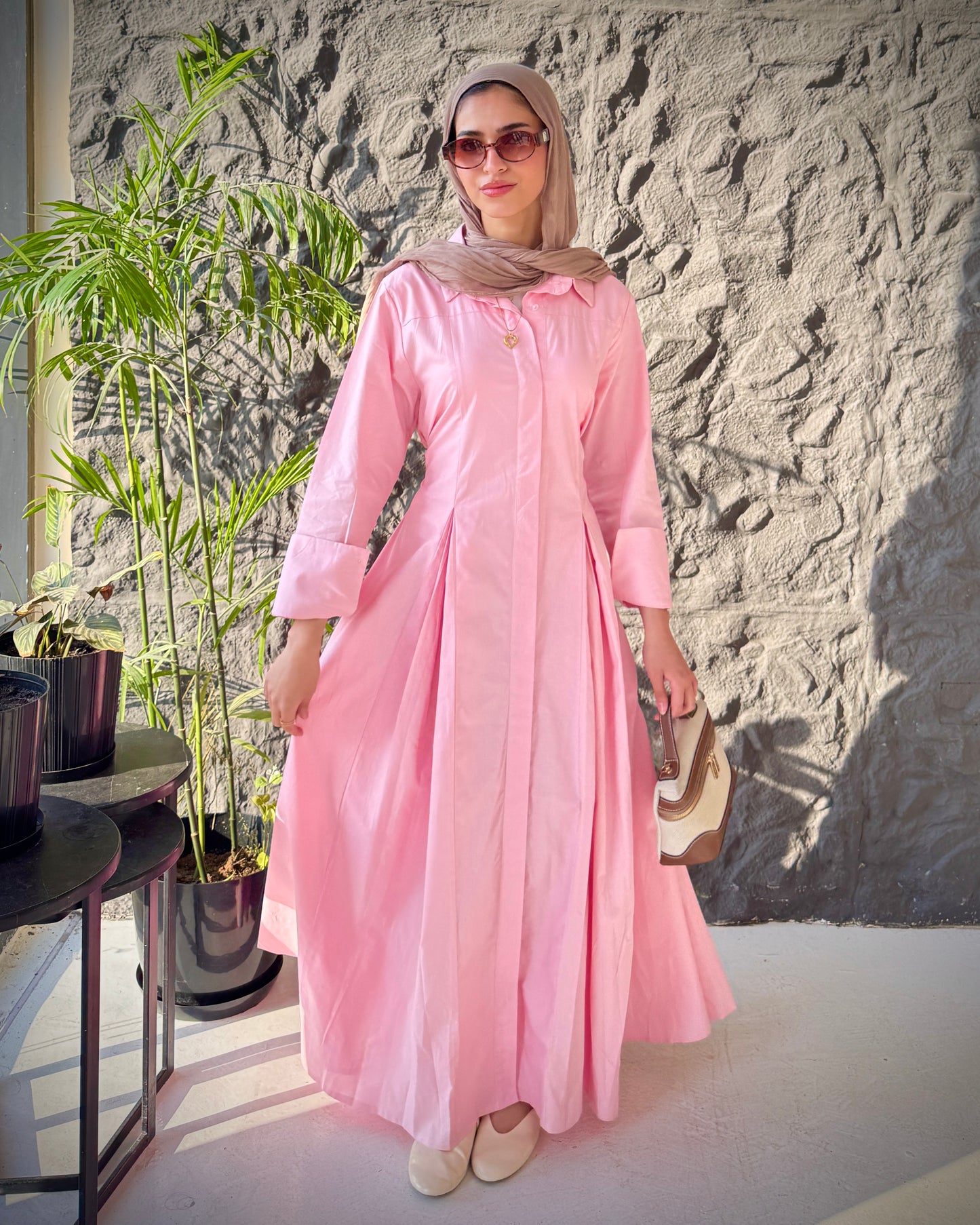 P0PLIN MAXI DRESS