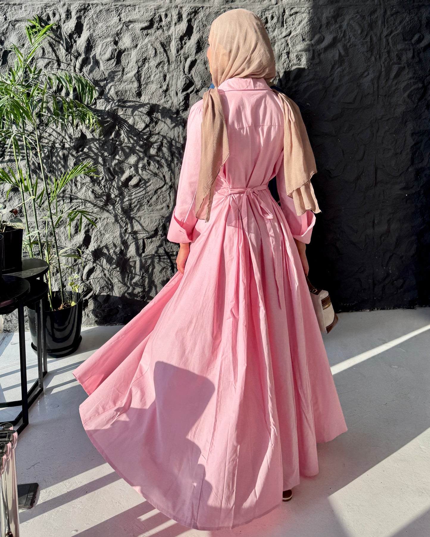 P0PLIN MAXI DRESS