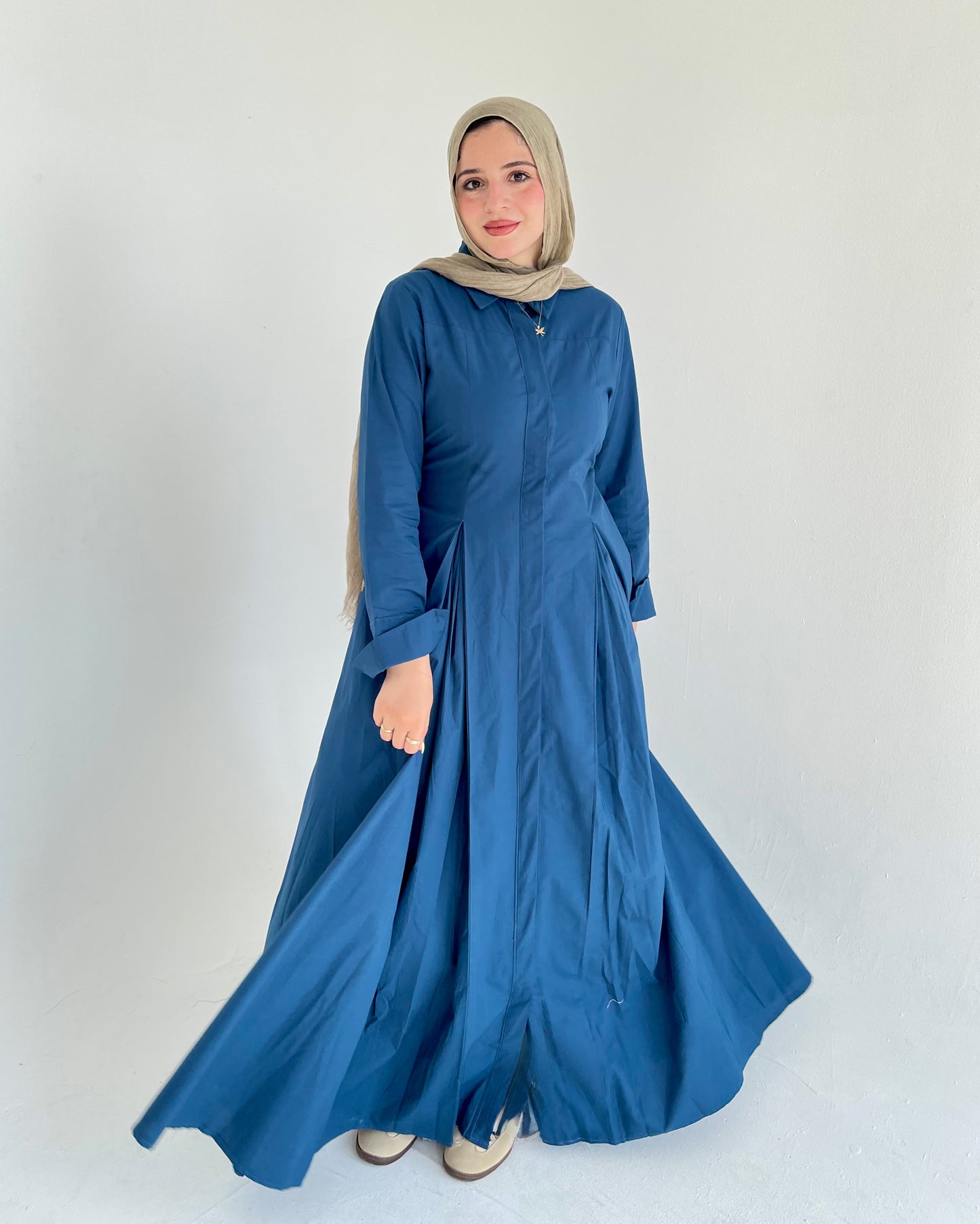 P0PLIN MAXI DRESS