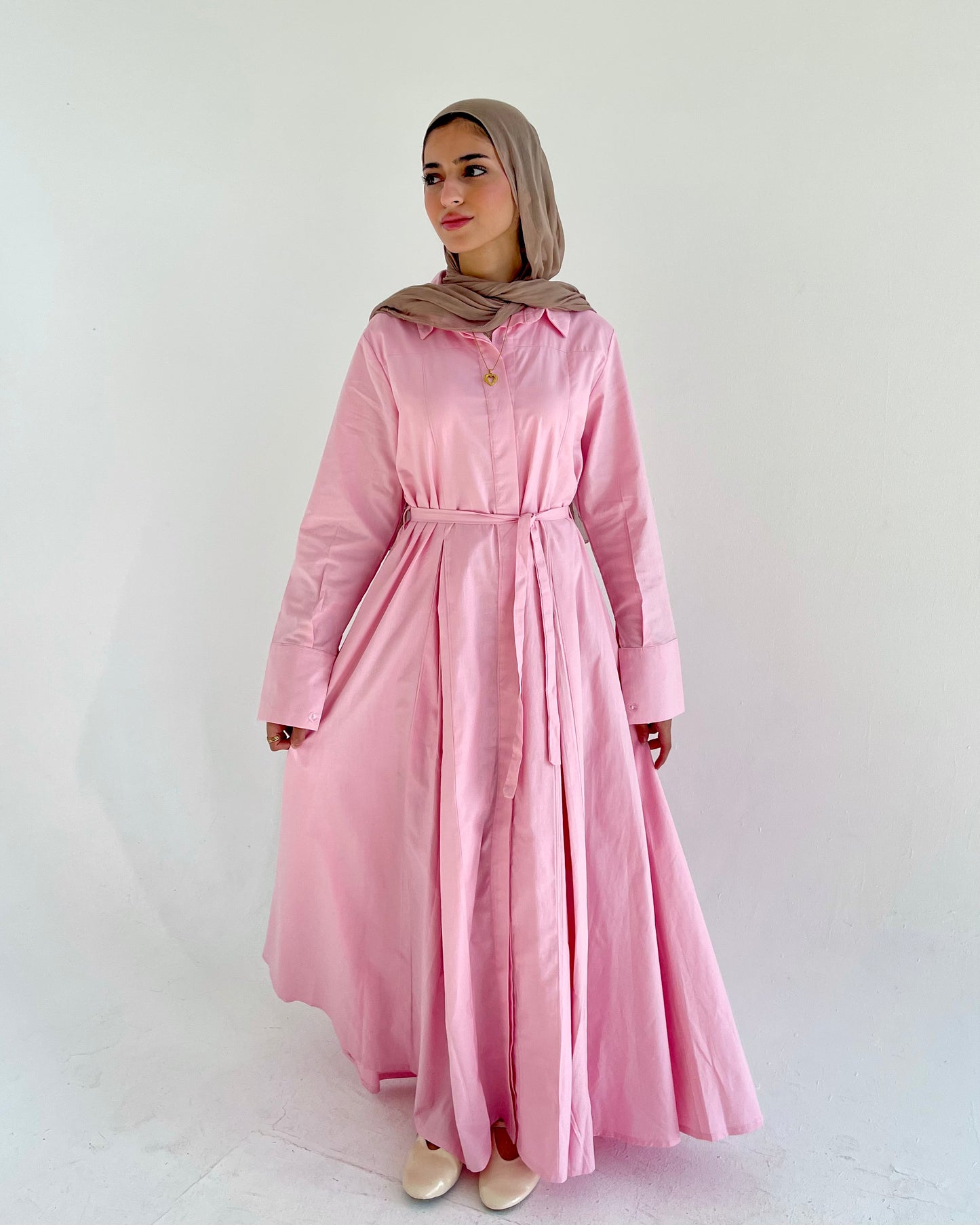 P0PLIN MAXI DRESS