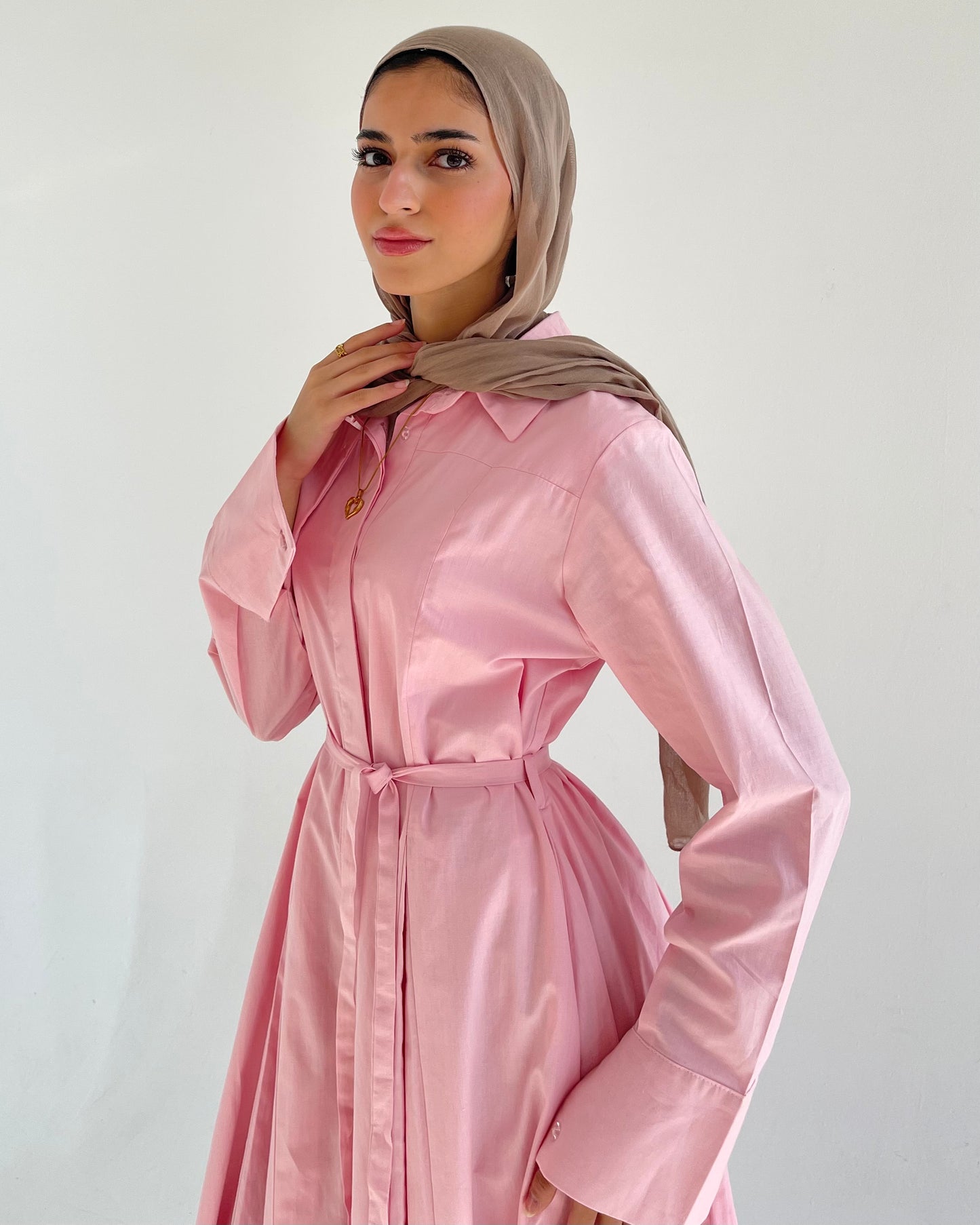 P0PLIN MAXI DRESS