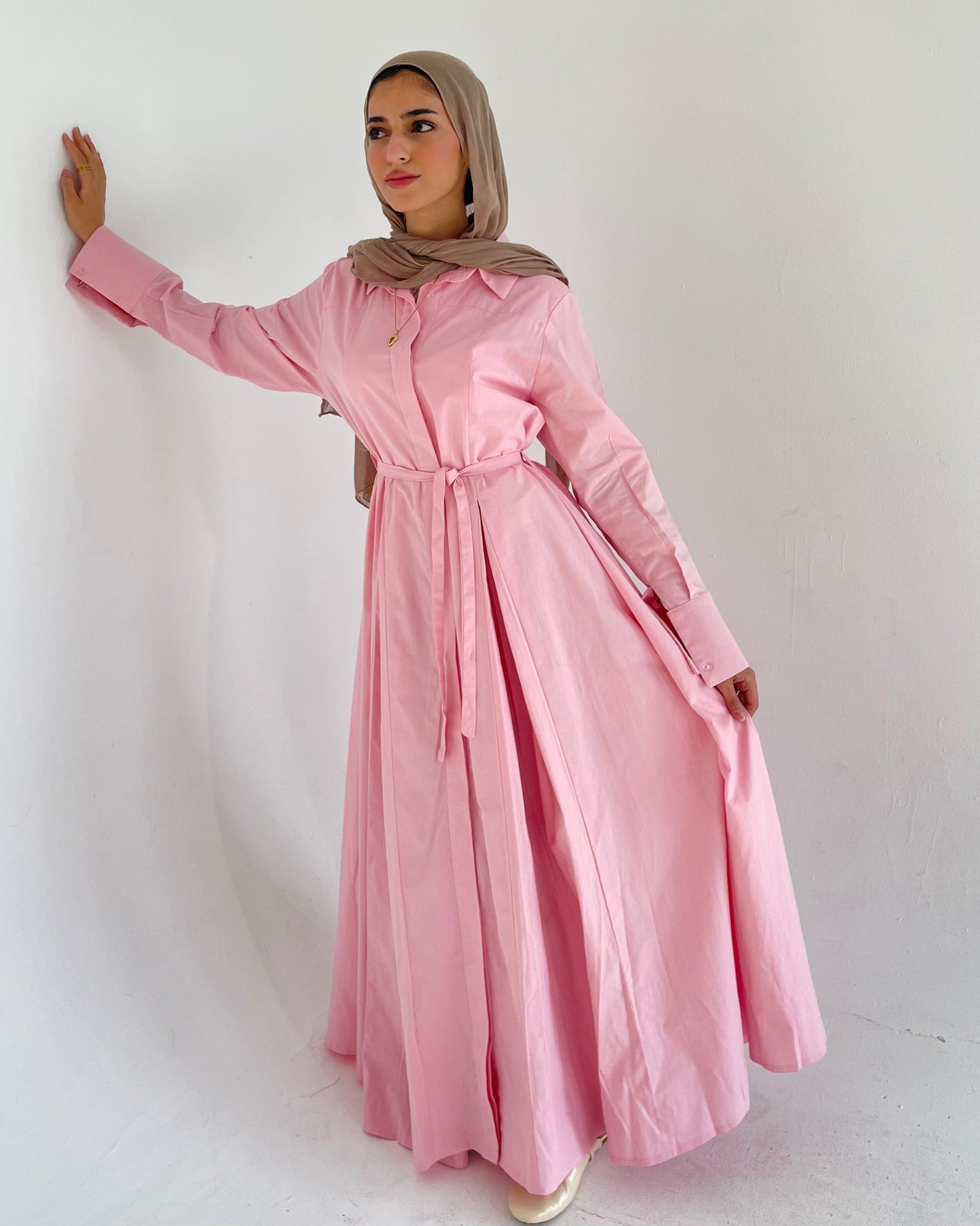 P0PLIN MAXI DRESS