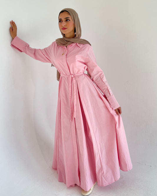 P0PLIN MAXI DRESS