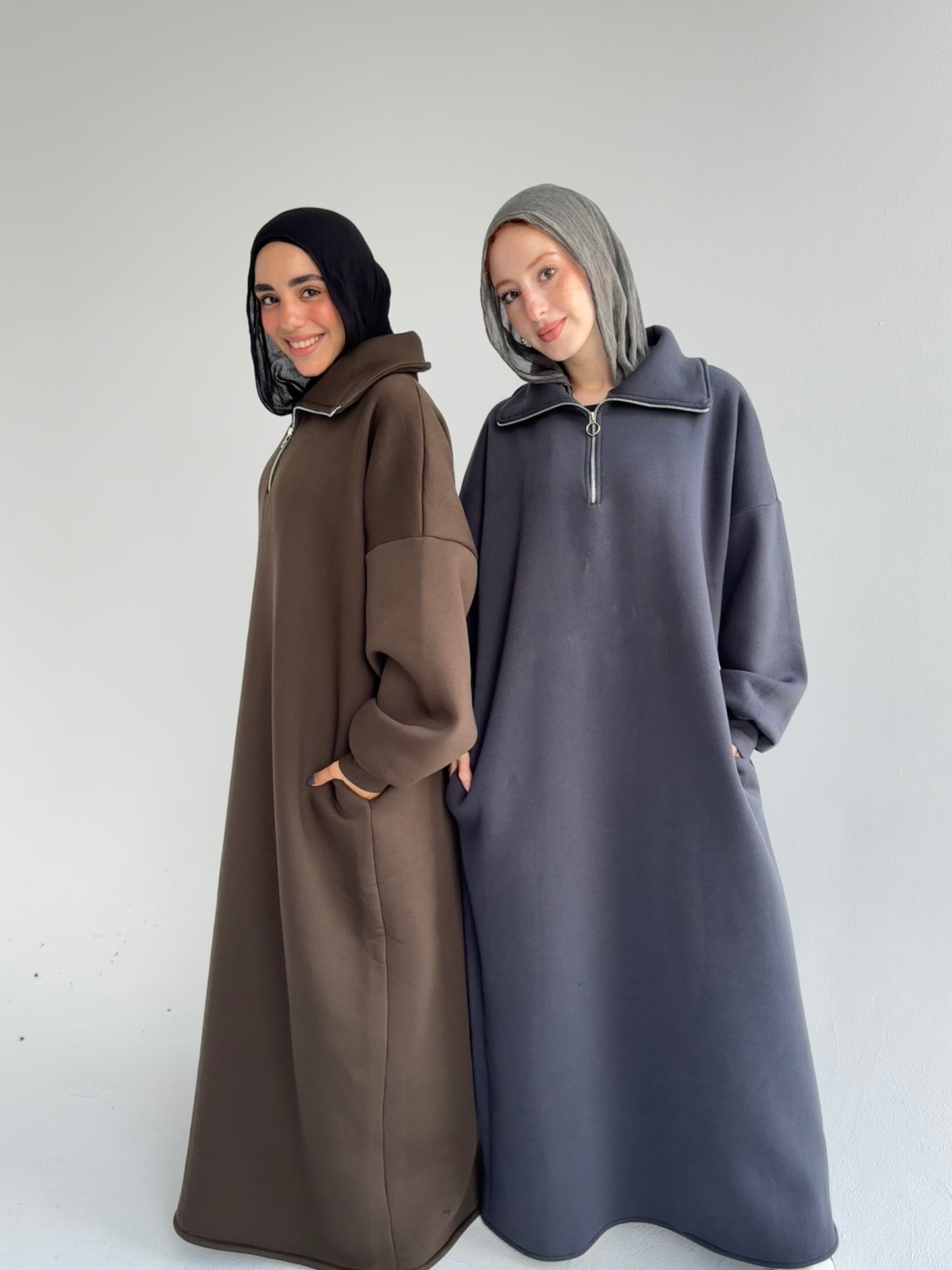 Hoodie dress(zipper)