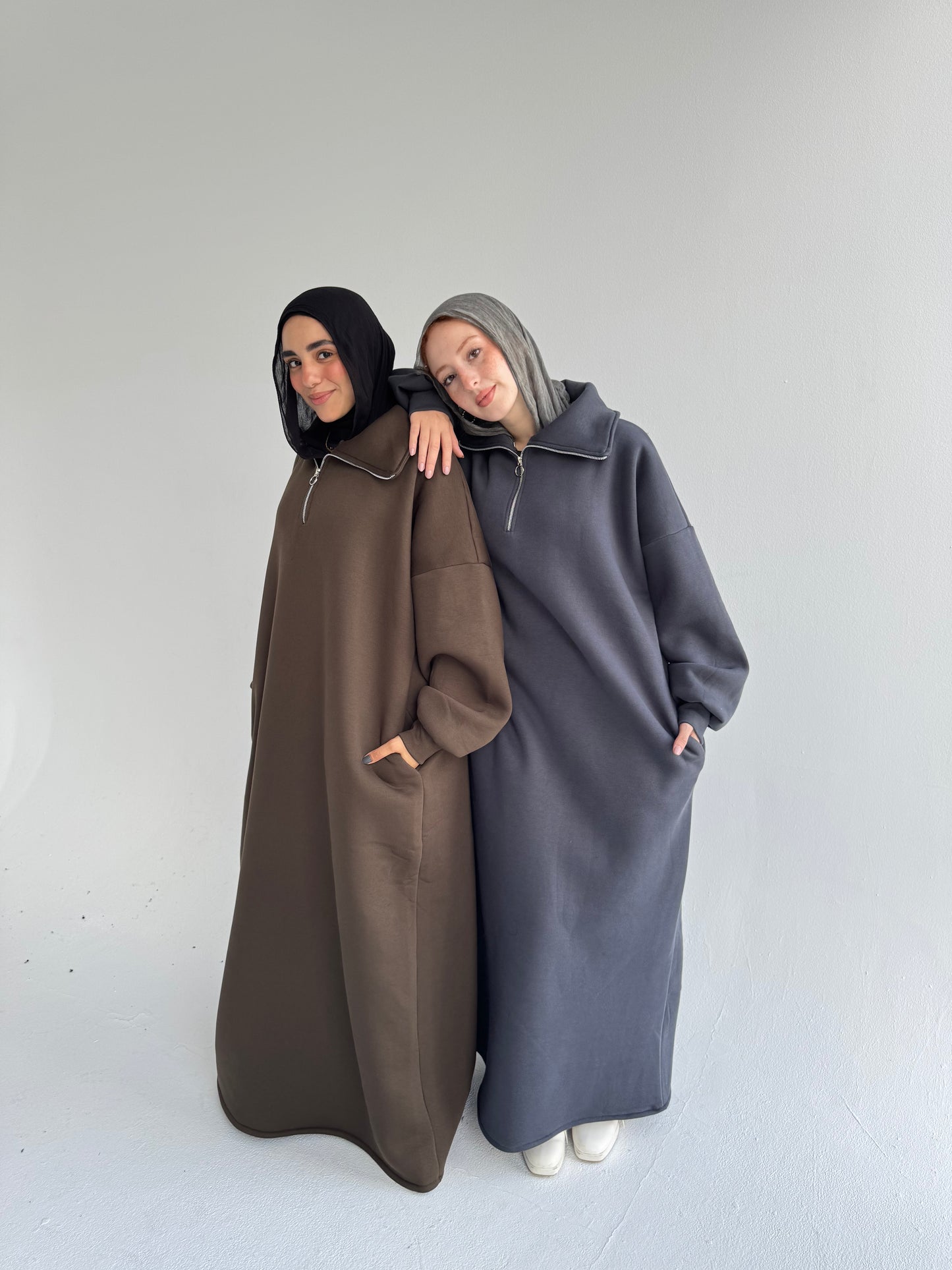 Hoodie dress (zipper)