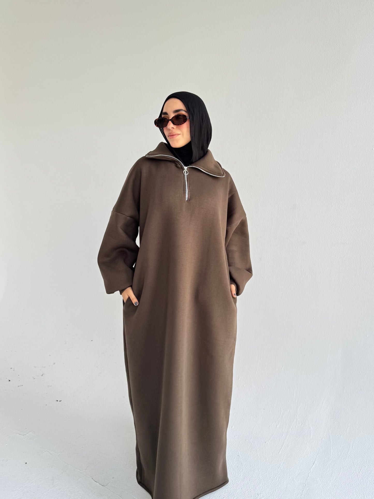 Hoodie dress(zipper)
