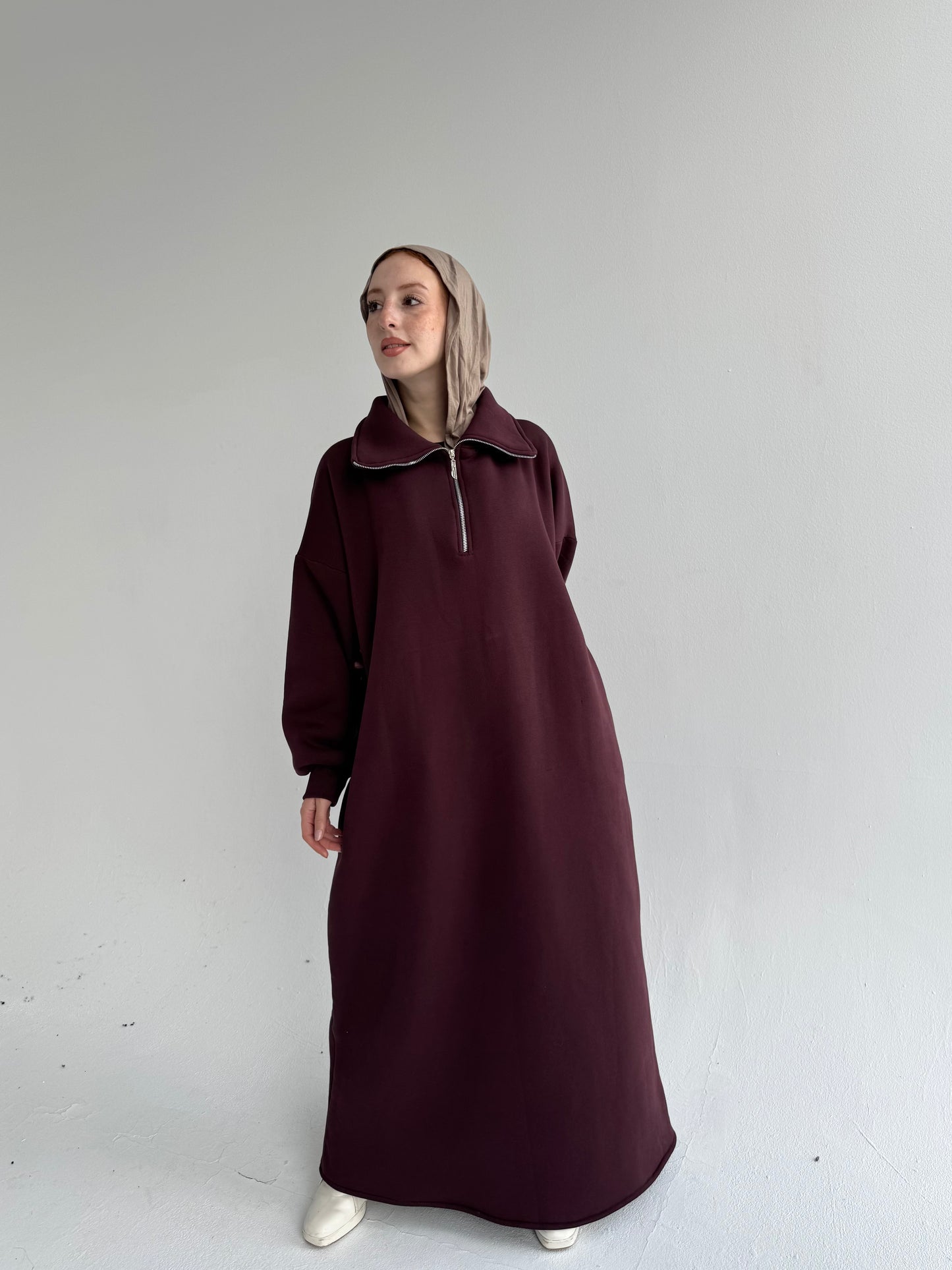 Hoodie dress(zipper)