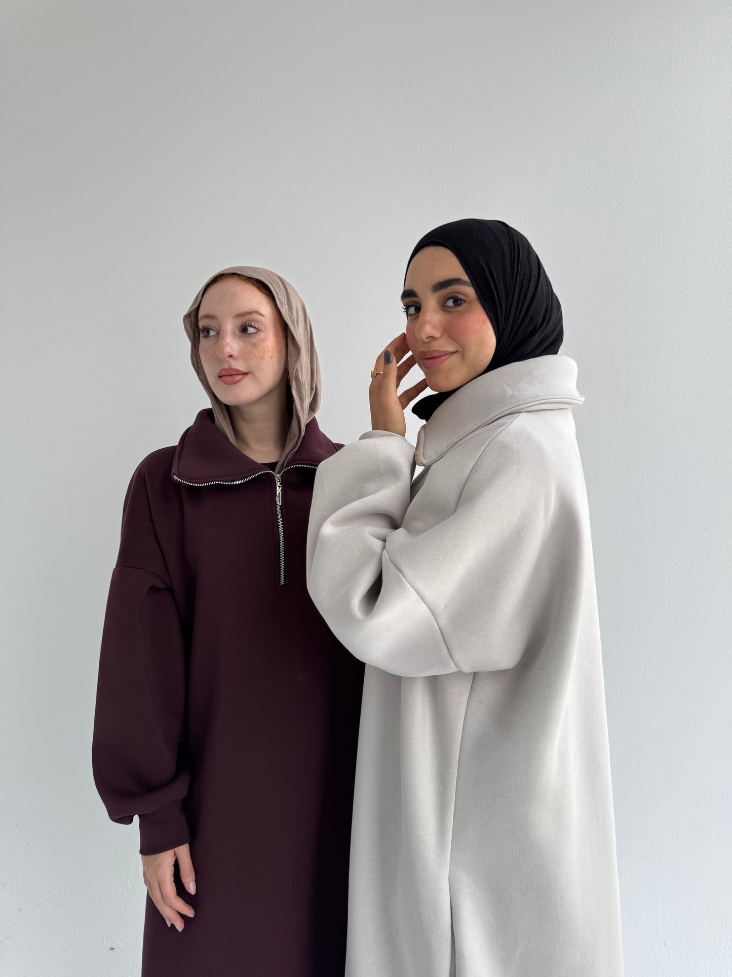 Hoodie dress (zipper)