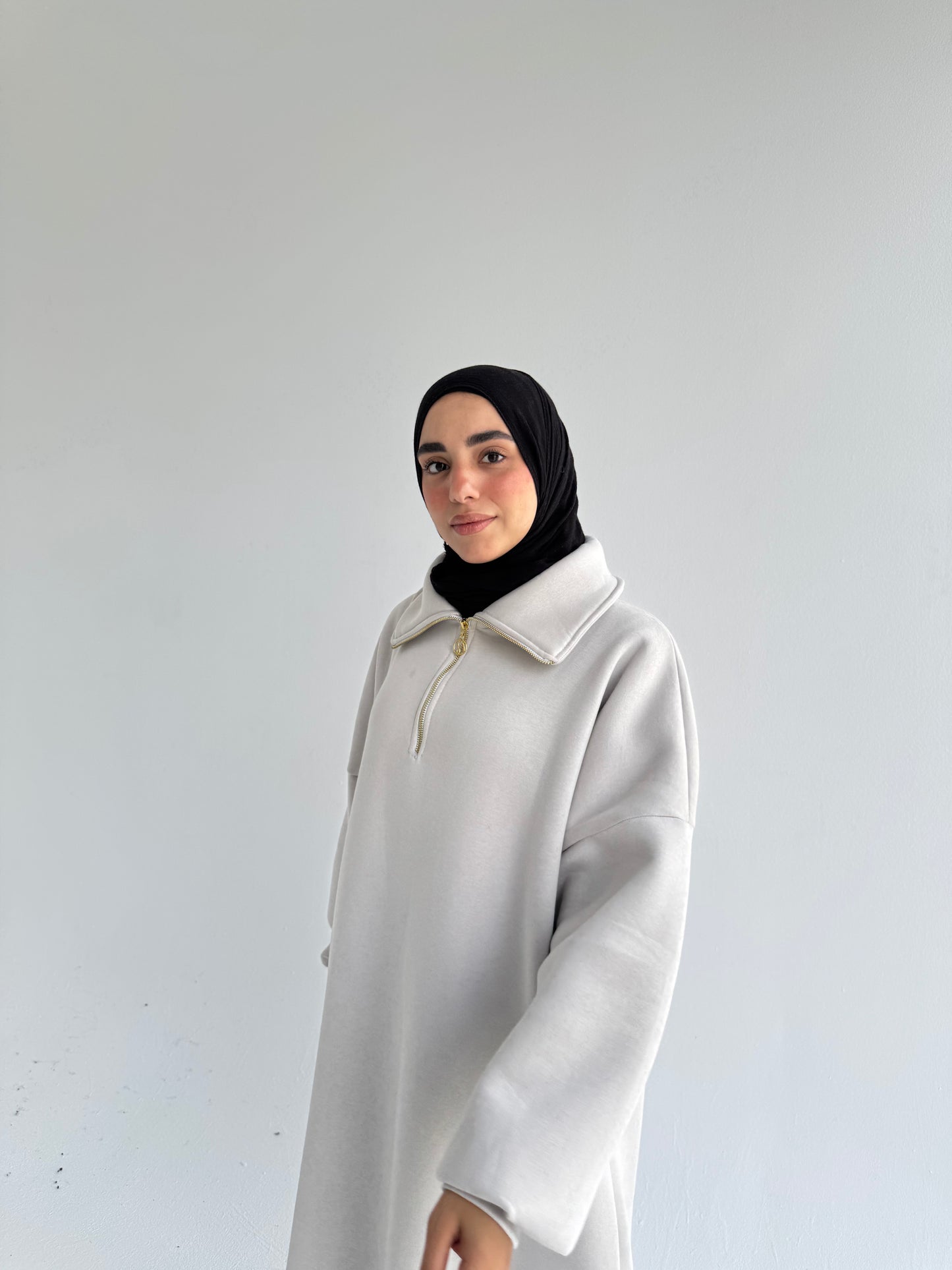 Hoodie dress(zipper)